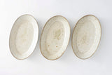 Miyagi Pottery Oval S White Glaze