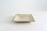 Miyagi Pottery Square Plate M White Glaze