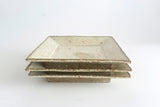Miyagi Pottery Square Plate L White Glaze