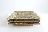 Miyagi Pottery Square Plate L Ash Glaze