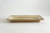 Miyagi Pottery Rectangle Plate White Glaze