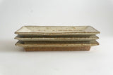 Miyagi Pottery Rectangle Plate White Glaze