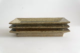 Miyagi Pottery Rectangle Plate Ash Glaze