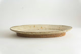 Miyagi Pottery Oval L White Glaze