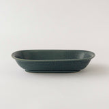 YM Oval Gratin Plate S "Kosui" (Lake Blue)