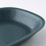 YM Oval Gratin Plate L OV300 "Kosui" (Lake Blue)
