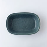 YM Oval Gratin Plate S "Kosui" (Lake Blue)