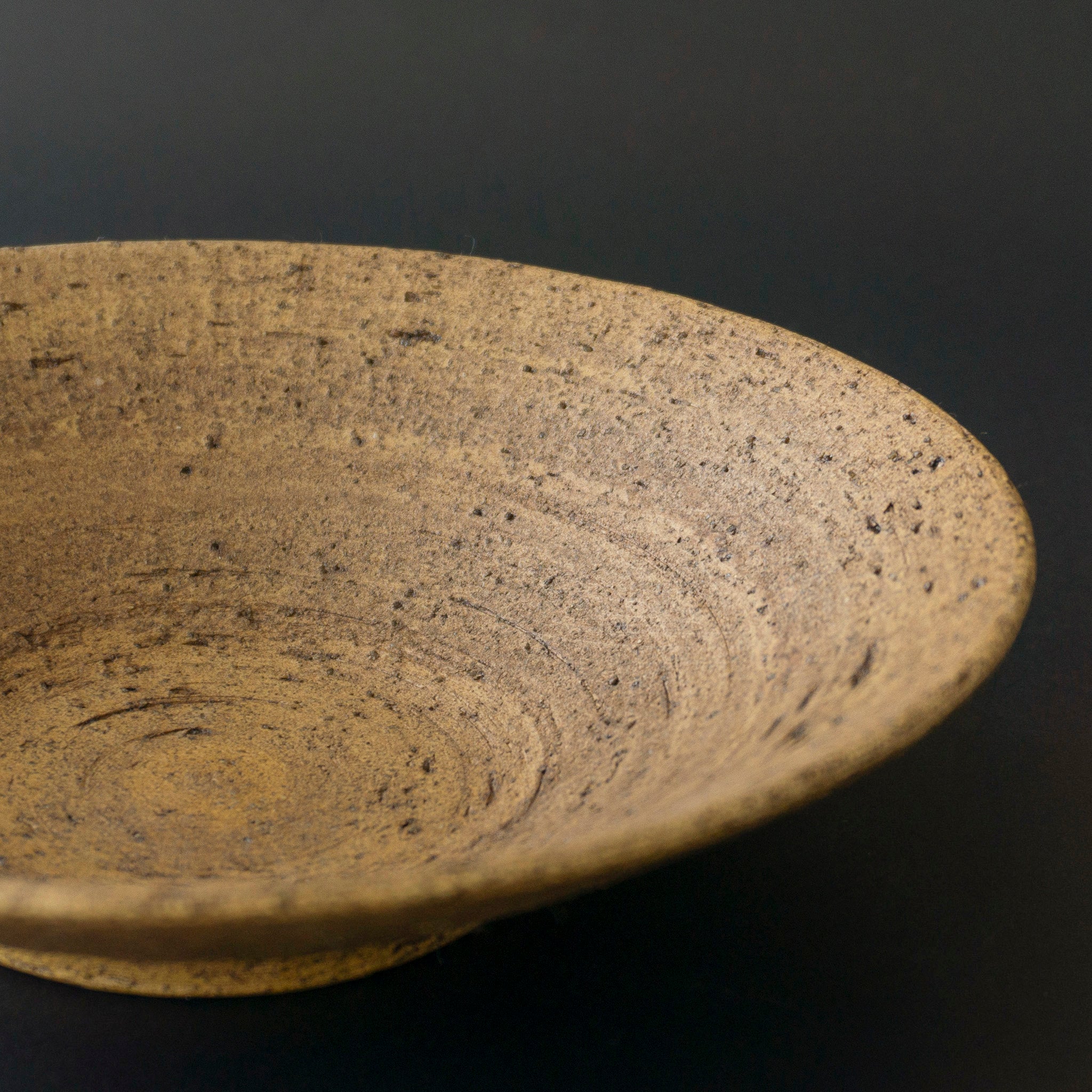 GAKU ceramics âge hirabachi (flat bowl) Φ230