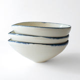 Almond Bowl M Blue Rim