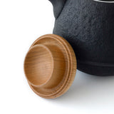 Kukan Chuzo / Egg Cast Iron Teapot S Black wooden lid