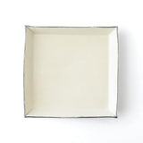 中里花子 四方皿 ブルー皮鯨