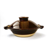 Yamahon Tobo - Earthenware Pot with Amber Glaze