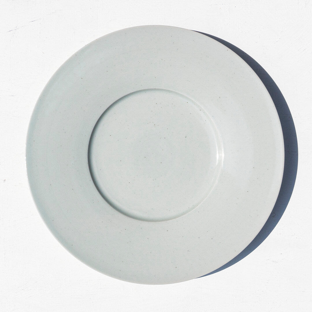 Miyuki Koizumi 24cm Wide Rim Plate Green