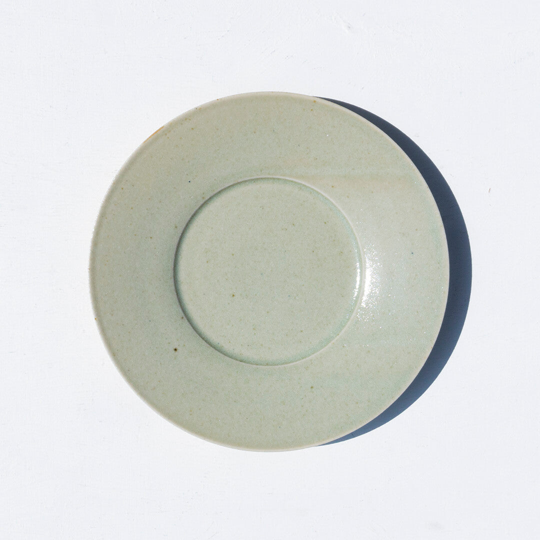 Miyuki Koizumi 18cm Wide Rim Plate Green