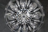 Black kaleidoscope pattern Rock glass