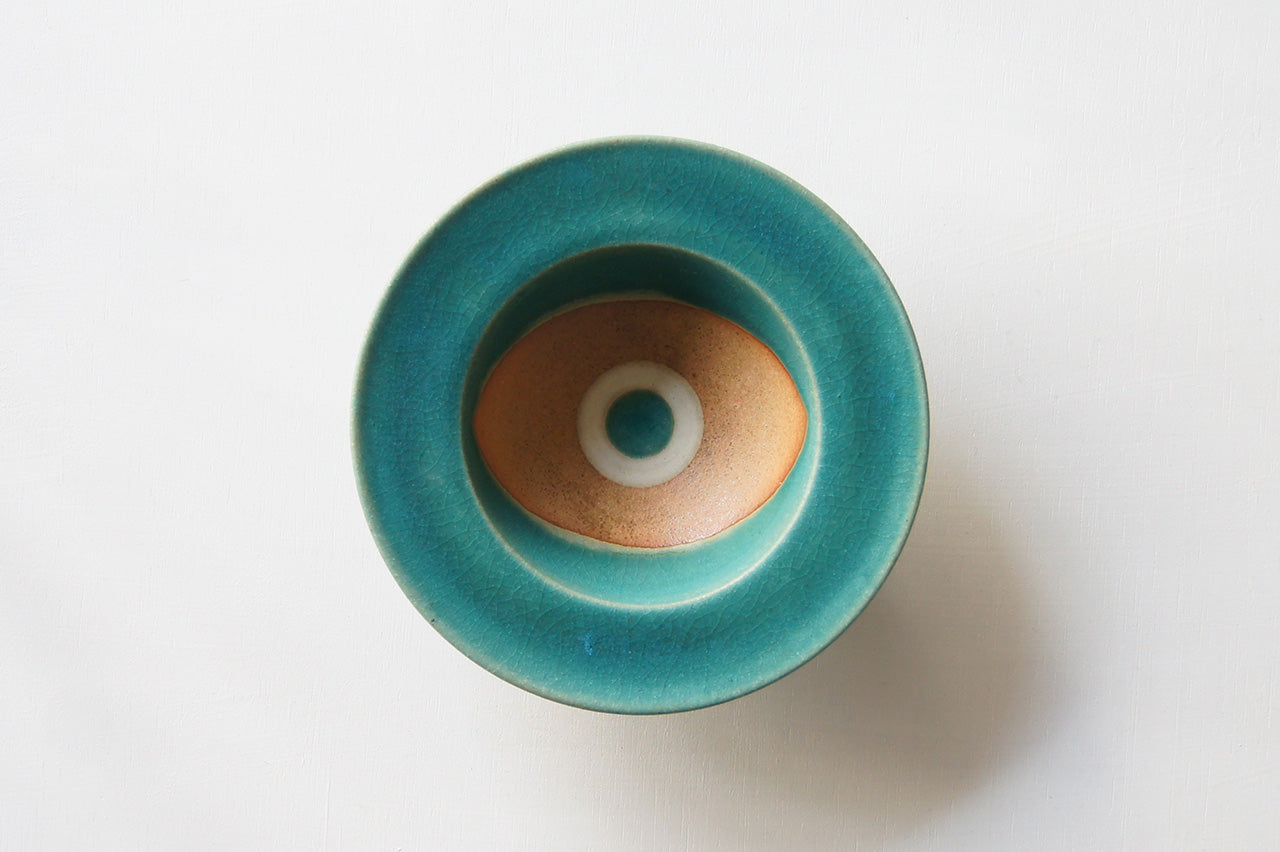 Pottery studio ICHI Mintama Rim Bowl 18cm Persia