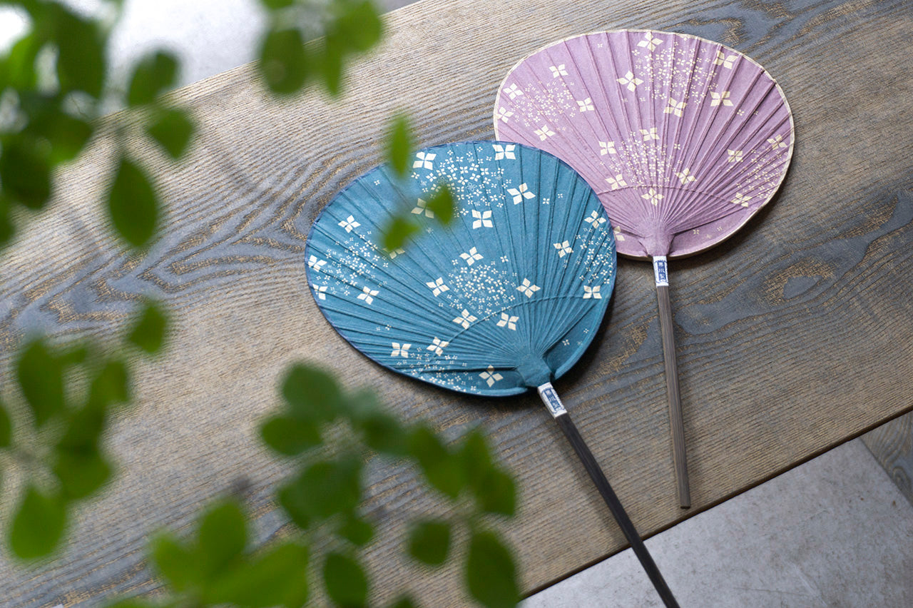 Kurikawa Shoten Shibu Uchiwa Small Amacha Purple