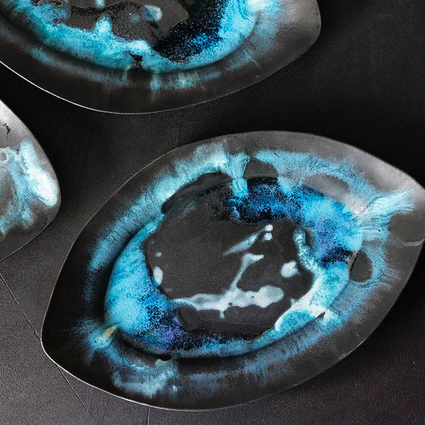 希少 池田優子さんオーバル皿 3枚セット 希少】池田優子オーバル皿3枚セット