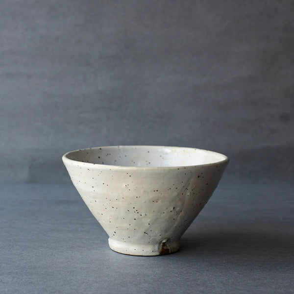 ●22-TM17 Osamu Makiya Kohiki with Black Spots bowl（Large）