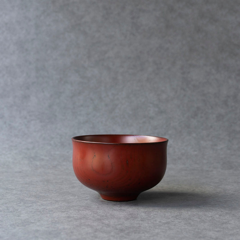 Zelkova Lily-shaped Bowl Red