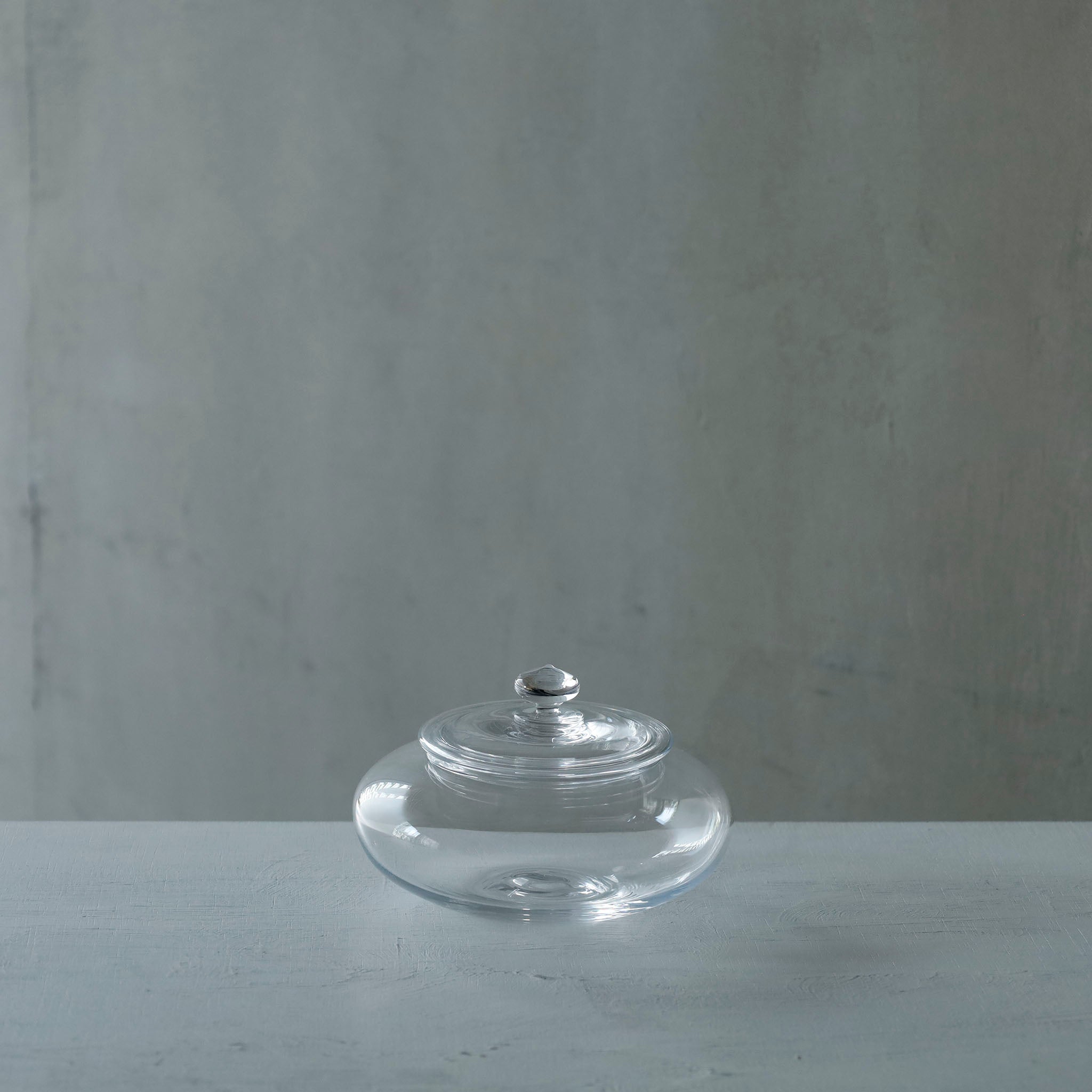 ●26-TE-116 Futamono (Lidded Jar) CLEAR