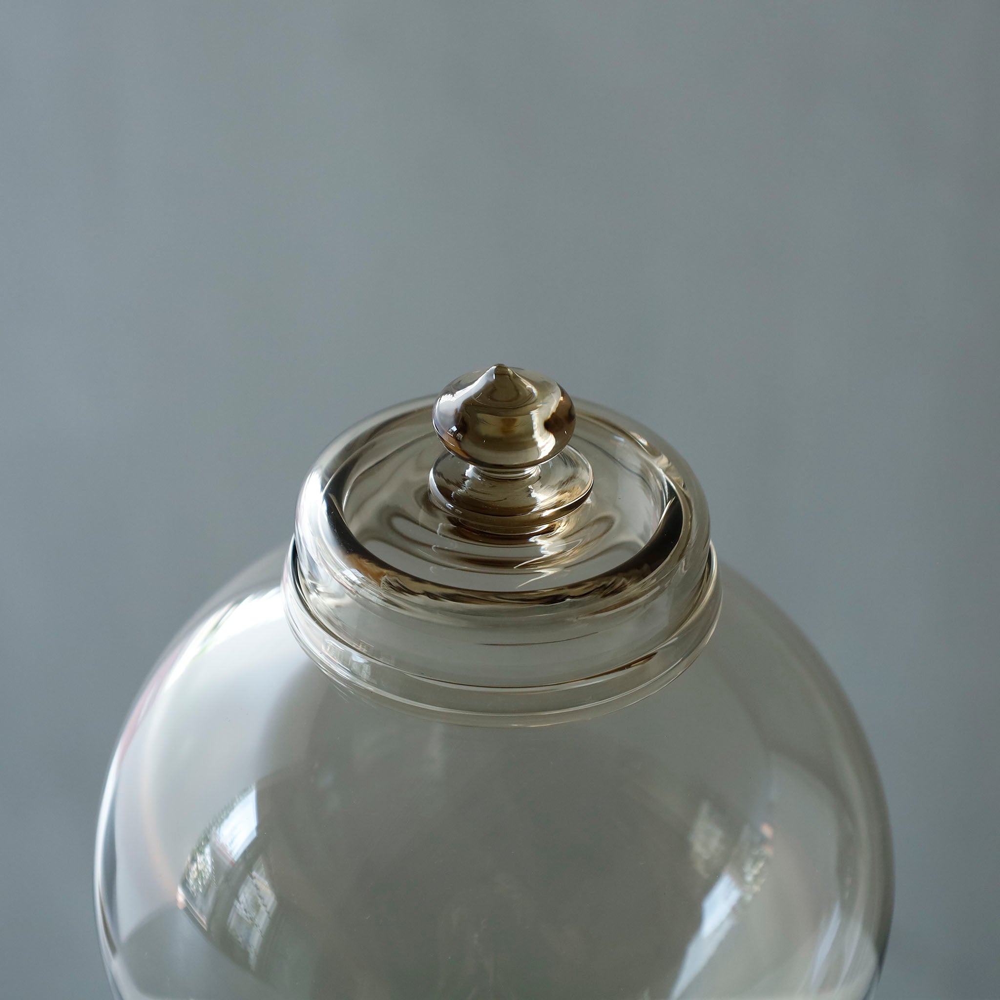 ●26-TE-117 Futamono (Lidded Jar) AMBER