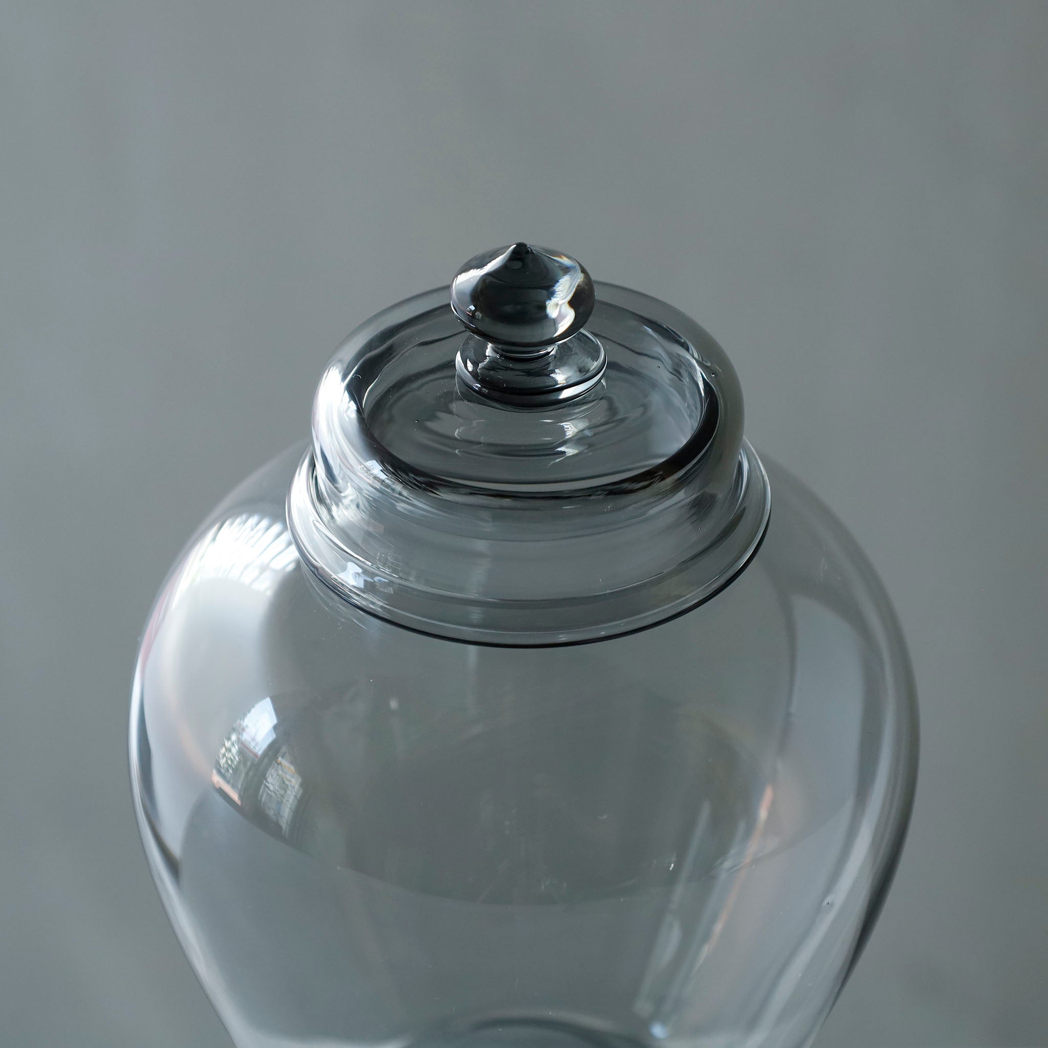 ●26-TE-118 Futamono (Lidded Jar) GRAY