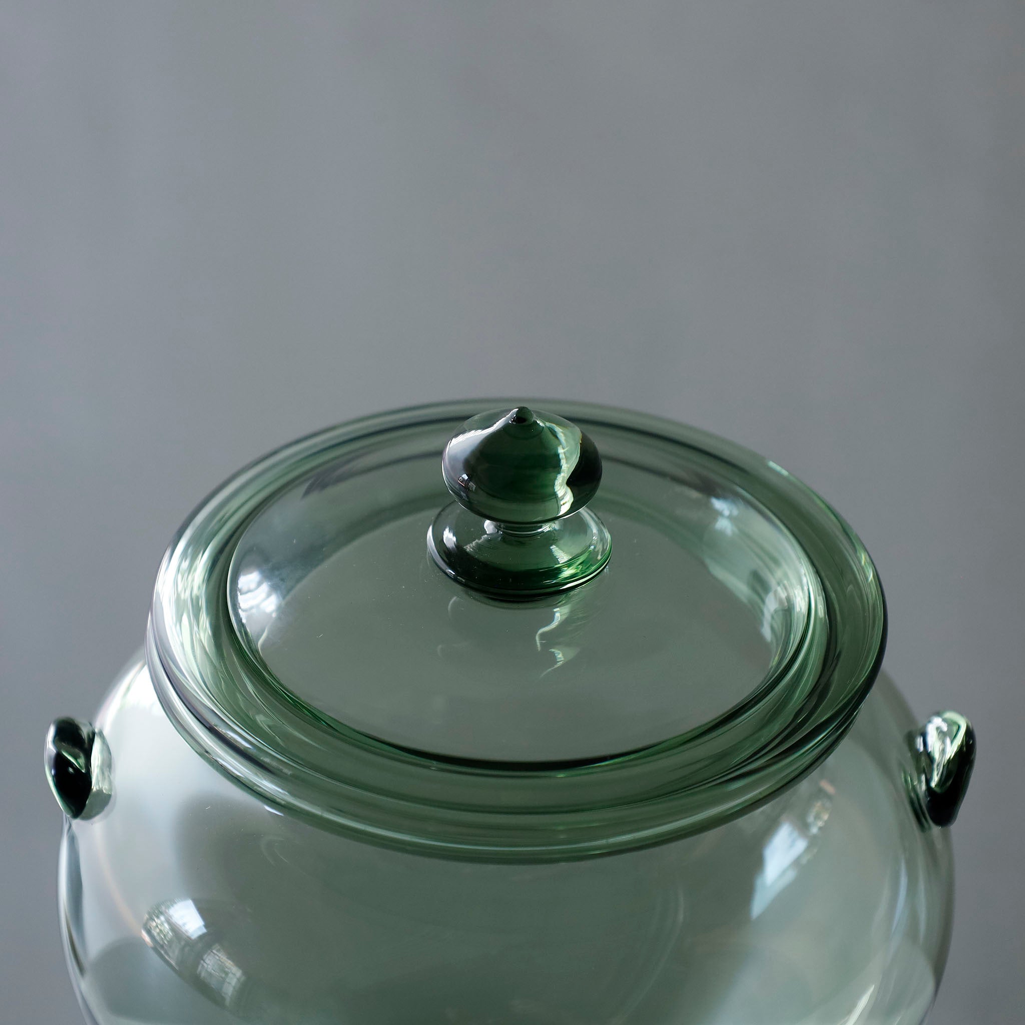 ●26-TE-124 耳付蓋物 MOSS GREEN　A