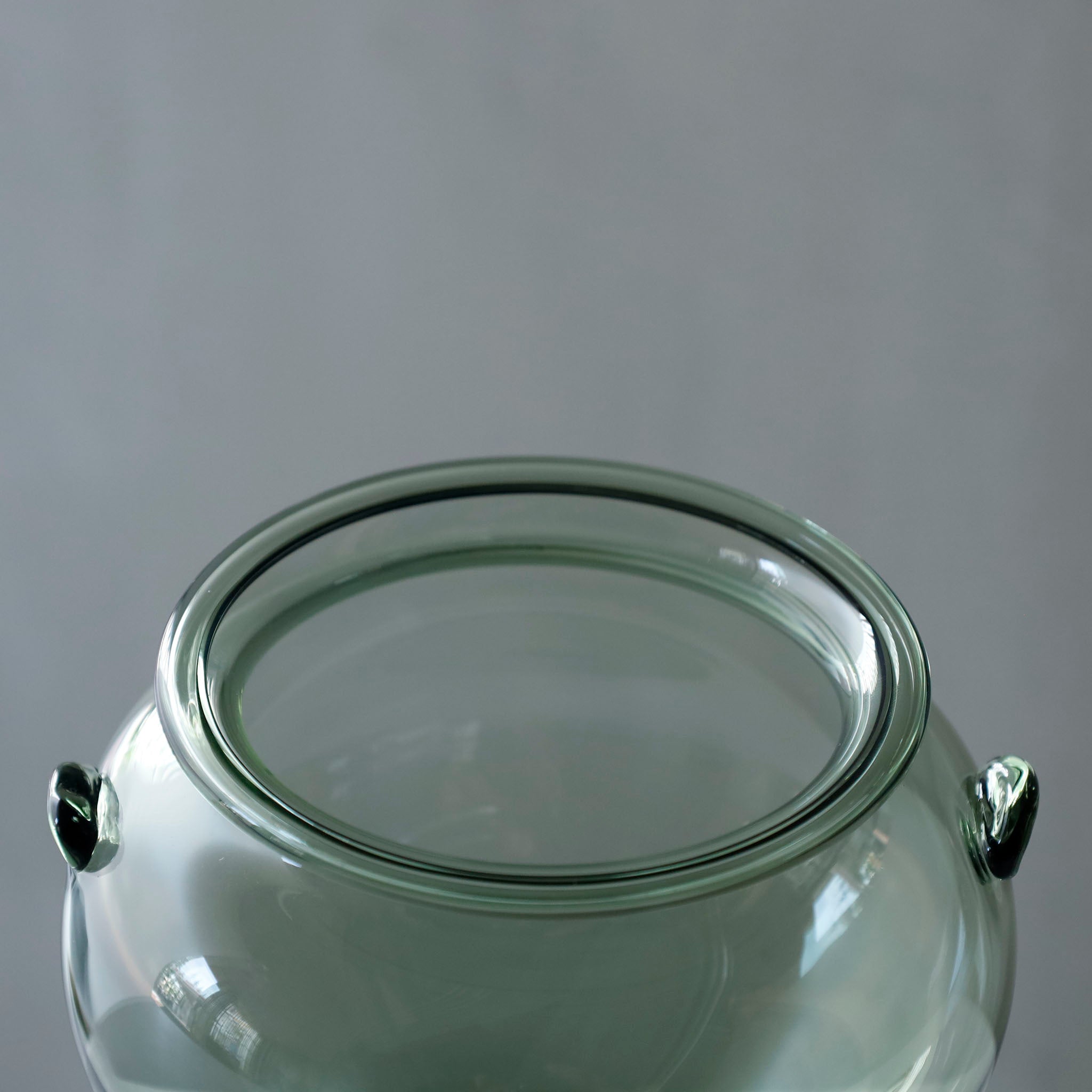 ●26-TE-124 耳付蓋物 MOSS GREEN　A