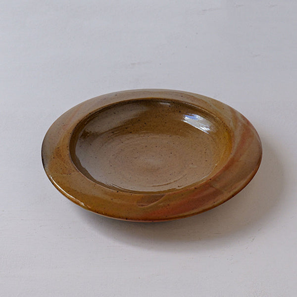 ●25-YT125 Yohen Black Karatsu Plate