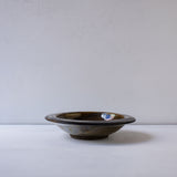 ●25-YT127 Black Karatsu Rim Plate A