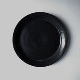 ●25-YT141 Black Karatsu Plate