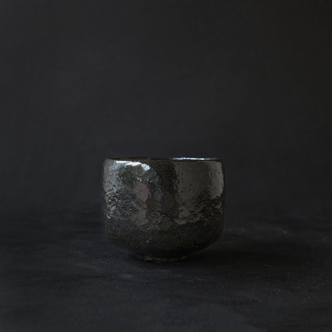 Naoto Yano - Karatsu Tea Bowl (Black Glaze)
