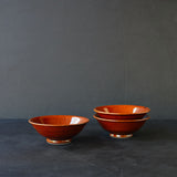 Yamahon Toubo  Small Bowl Amber Glaze