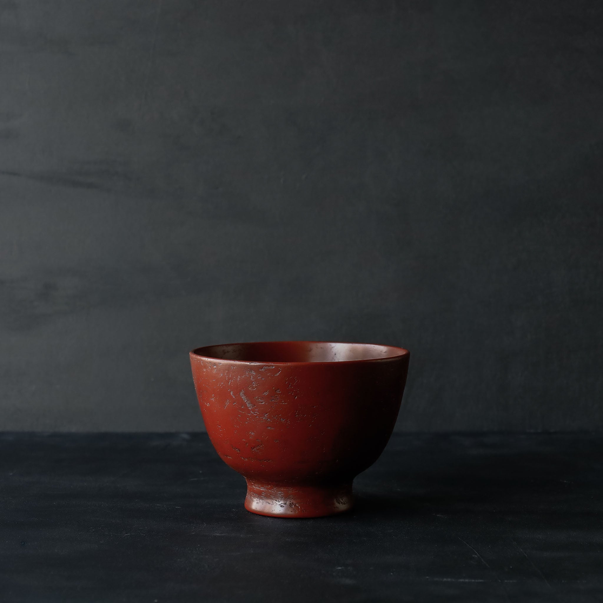 26-AS-5  Tsuzumi-wan (Tsuzumi-shaped Small Bowl) – Red