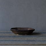 ●24-MS 2 Michikazu Sakai - Manganese Glaze Octagonal Small Bowl