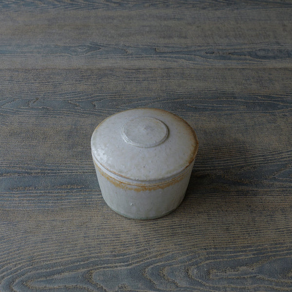 ●24-MS 20 Michikazu Sakai - Mimosa Glaze Lidded Vessel