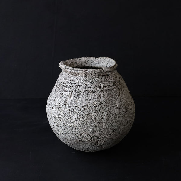 ●24-GN 22 Crackle Finish Vase F