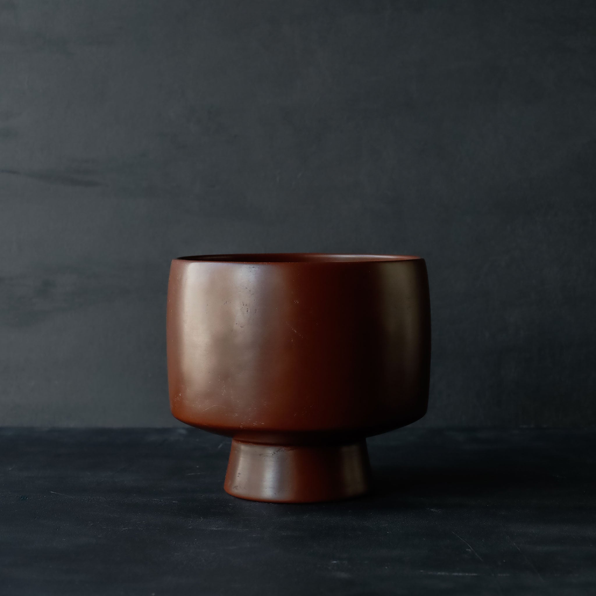 26-AS-22  Takaashi-wan (High-footed Large Bowl) – Red