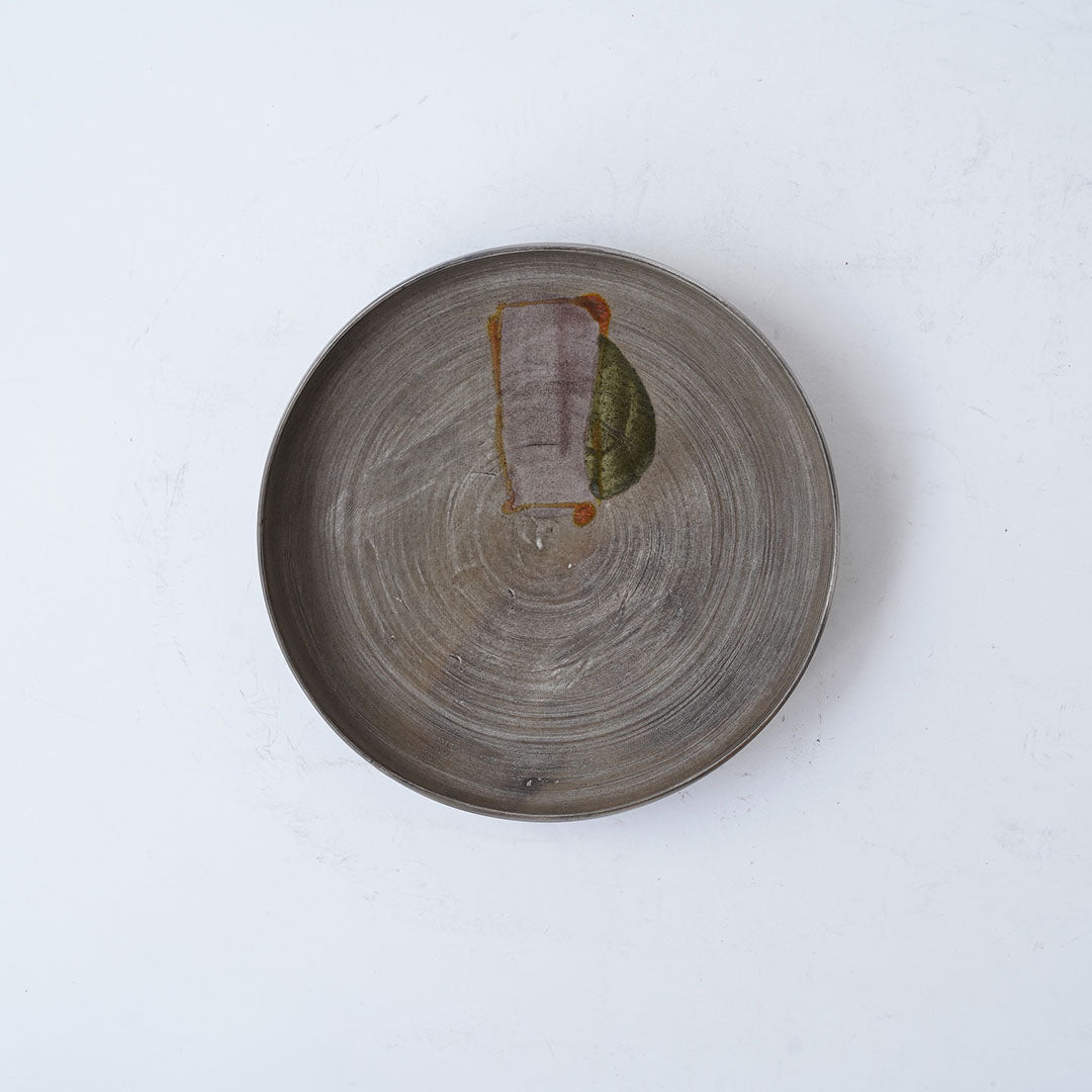 23-23 Shingo Oka Silver 7.5cm Plate