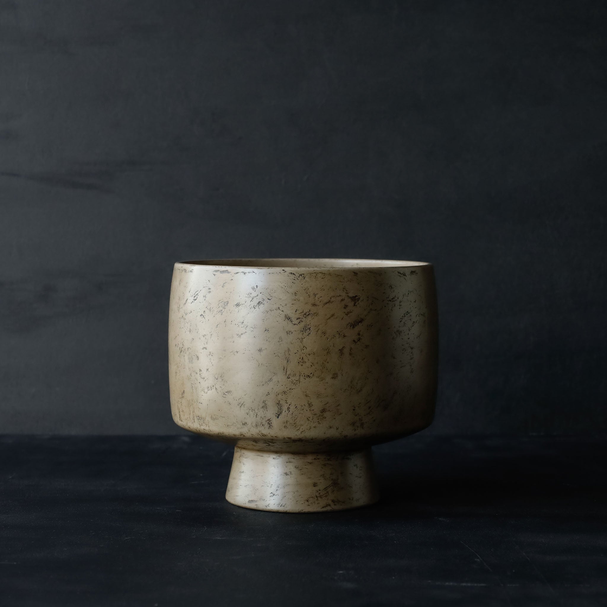 26-AS-23  Takaashi-wan (High-footed Large Bowl) – White