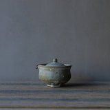 ●24-MS 28 Michikazu Sakai - White Kohiki Glaze Shiboridashi Pot E