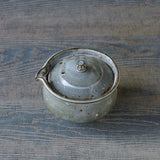 ●24-MS 28 Michikazu Sakai - White Kohiki Glaze Shiboridashi Pot E