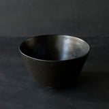 26-AS-19  Asagao-wan (Morning Glory-shaped Bowl) – Black