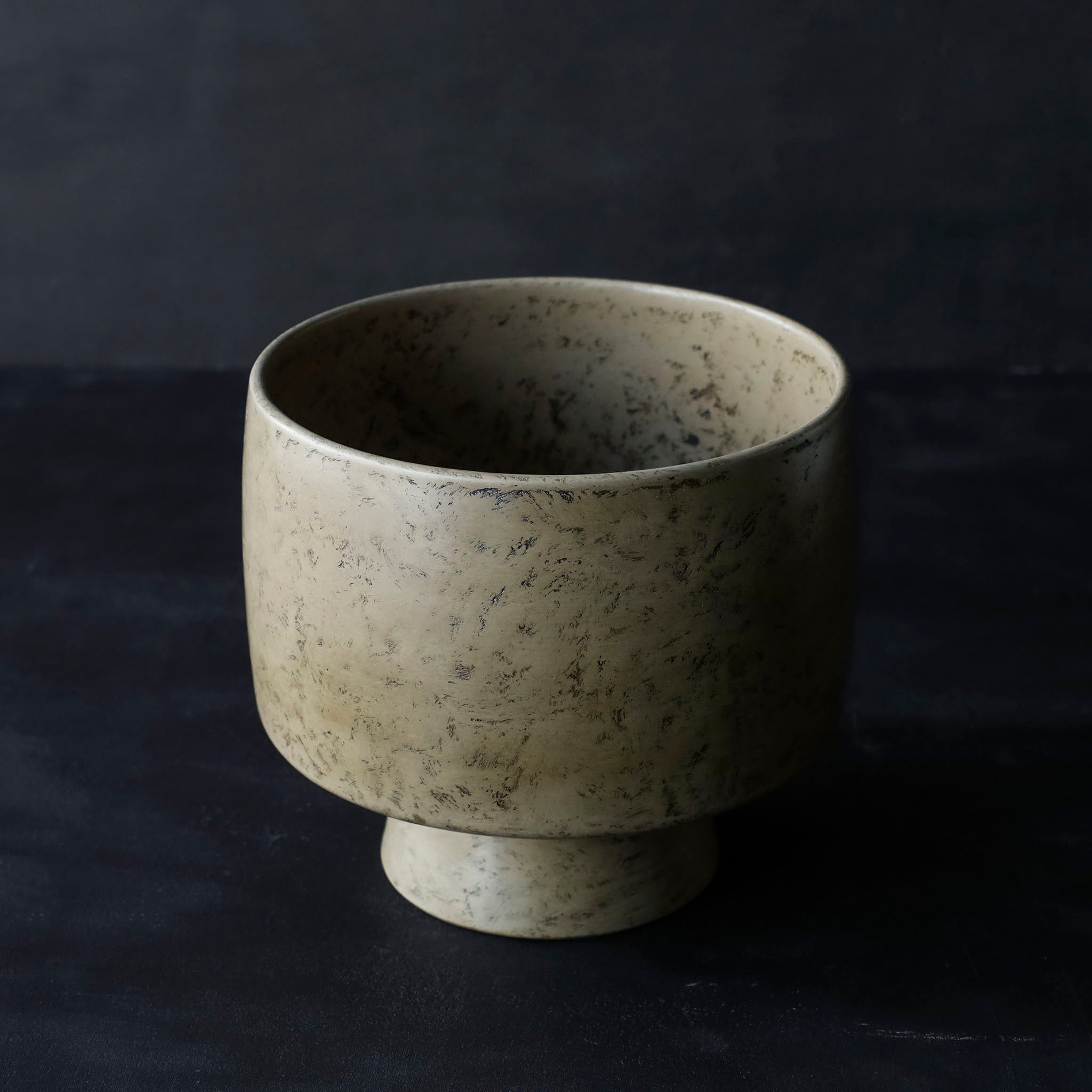 26-AS-23  Takaashi-wan (High-footed Large Bowl) – White