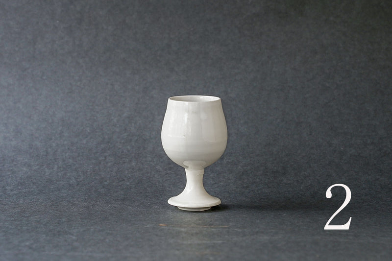 Hanako Nakazato Wine Goblet (White/A)