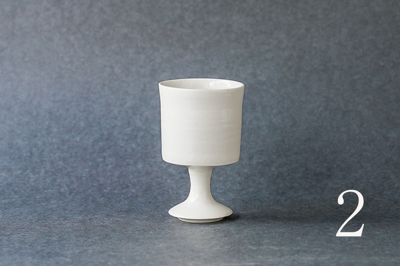 Hanako Nakazato Wine Goblet (White/B)