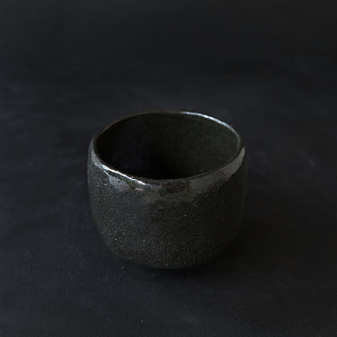 Naoto Yano - Karatsu Tea Bowl (Black Glaze)