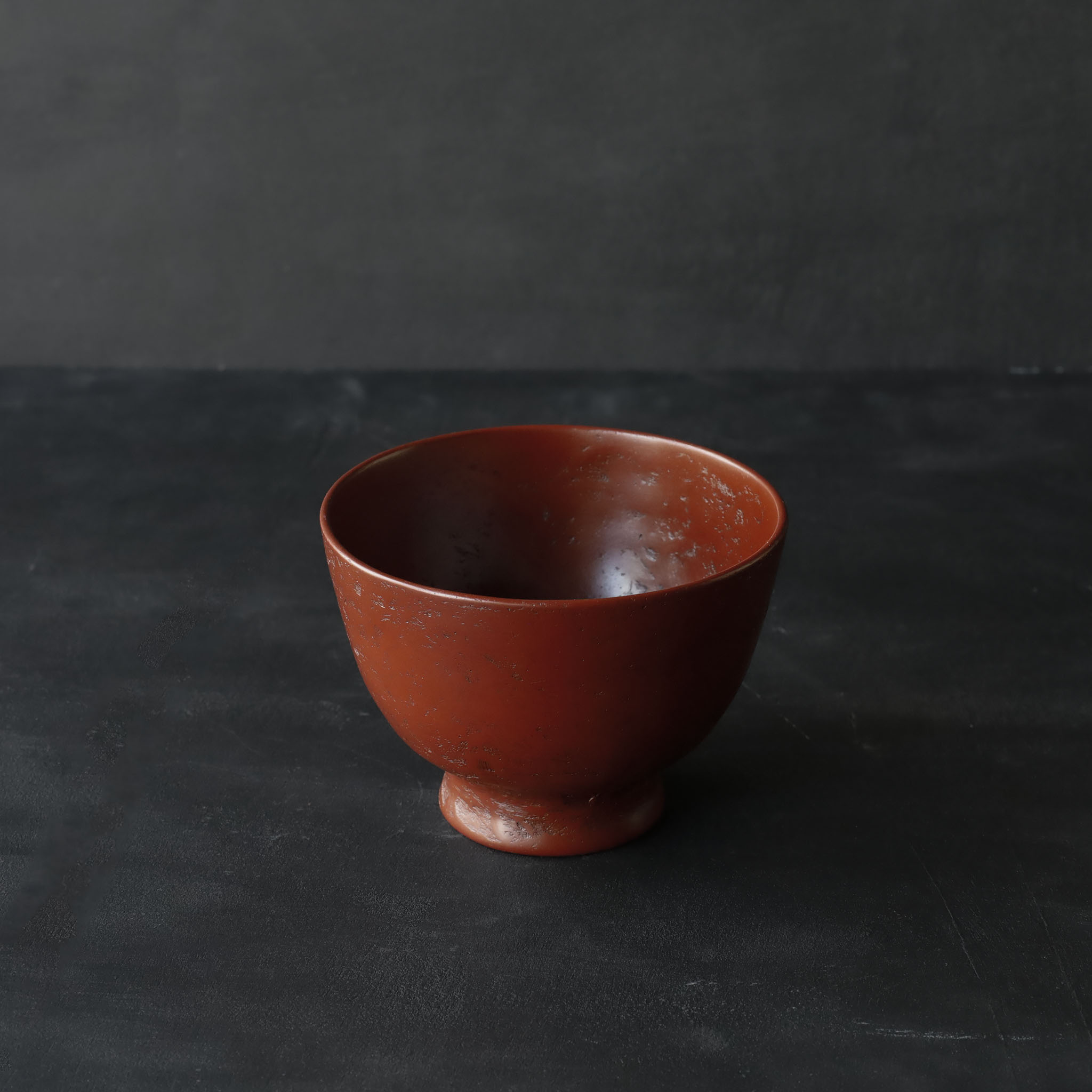 26-AS-5  Tsuzumi-wan (Tsuzumi-shaped Small Bowl) – Red