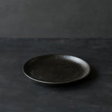 26-AS-51  Hikime-zara (Lathe-turned Grain Large Plate) – Black